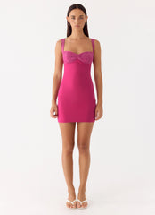 Marias Mini Dress - Fuchsia